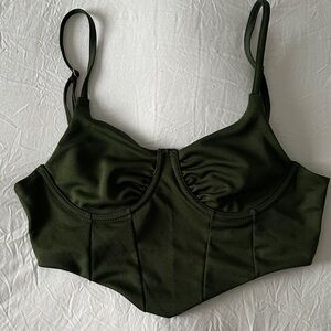 Olive Green Corset